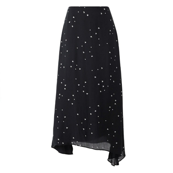 Tory Burch Dresses & Skirts - Tory Burch Stargazer Asymmetric Skirt Silk Stars 8